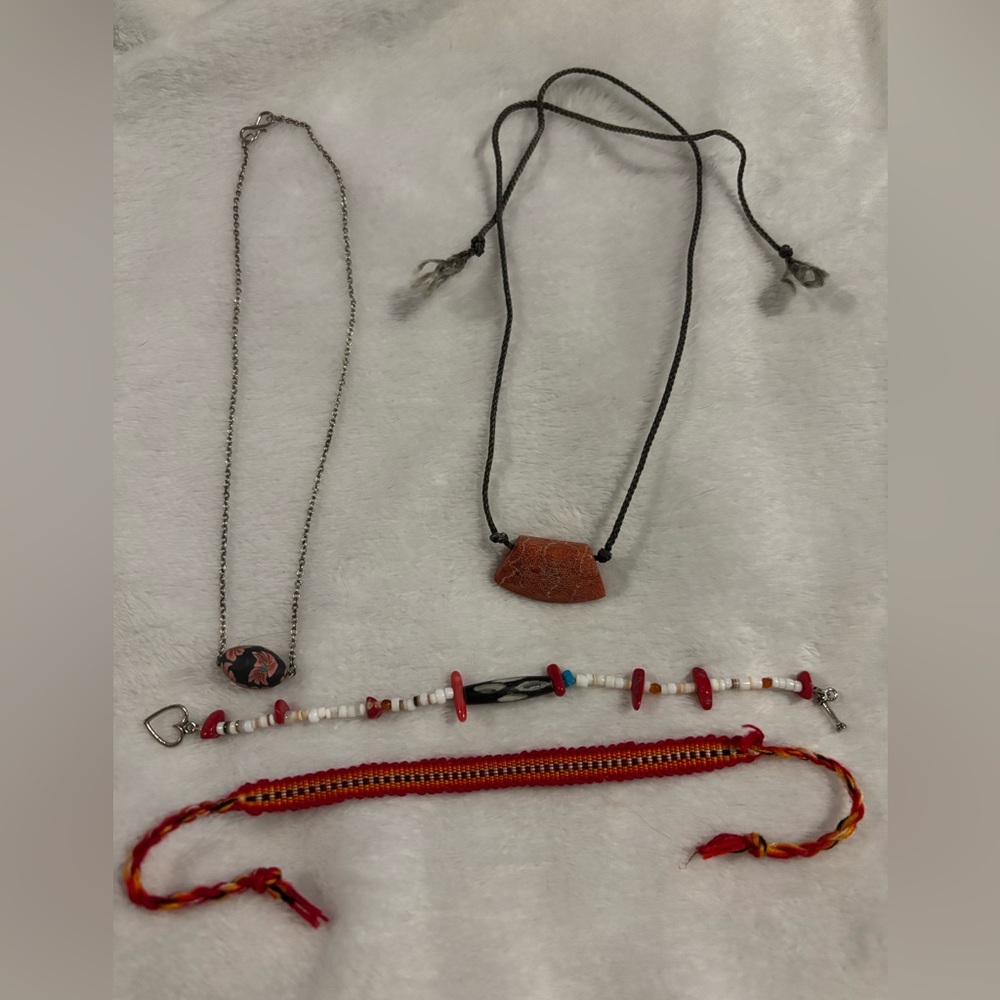 Vintage, Red Themed, Jewelry Lot